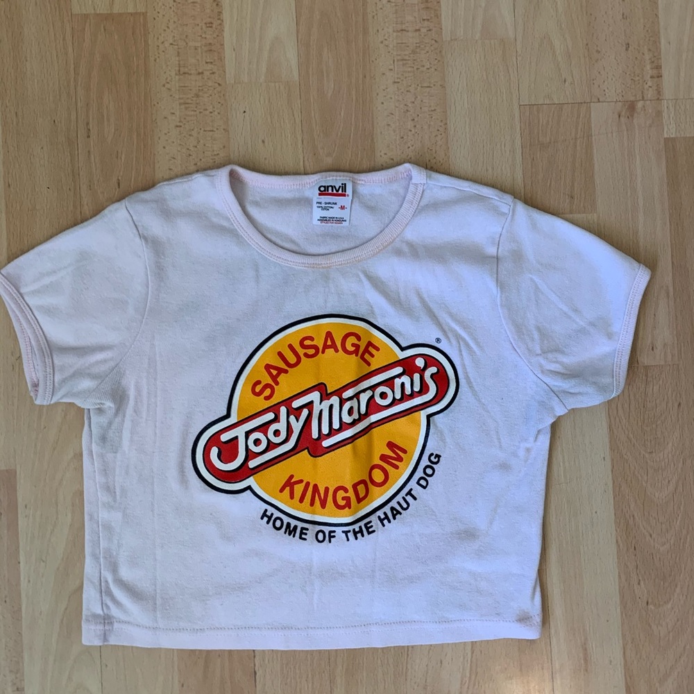 Vintage pink Jody Maronis 🌭 crop top